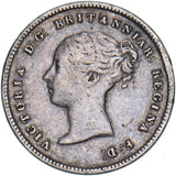 1861 Maundy Fourpence - Victoria British Silver Coin - Nice