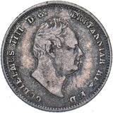 1836 Groat (Fourpence) - William IV British Silver Coin - Nice