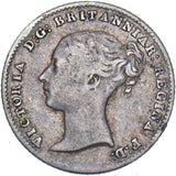 1843 Groat (Fourpence) - Victoria British Silver Coin