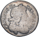 1679 Threepence - Charles II British Silver Coin