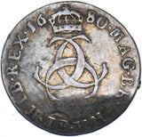 1680 Threepence (Buckled) - Charles II British Silver Coin