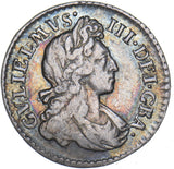 1701 Threepence - William III British Silver Coin - Nice