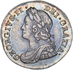 1737 Threepence - George II British Silver Coin - Very Nice
