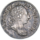 1762 Threepence - George III British Silver Coin - Very Nice