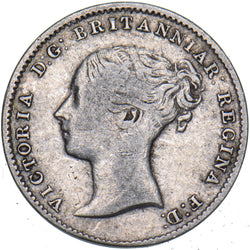 1861 Threepence - Victoria British Silver Coin