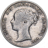 1861 Threepence - Victoria British Silver Coin