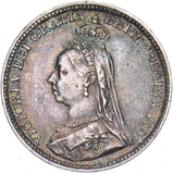 1892 Threepence - Victoria British Silver Coin - Very Nice