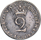 1689 Maundy Twopence - William & Mary British Silver Coin - Nice