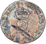 1700 Maundy Twopence - William III British Silver Coin - Nice