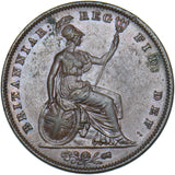 1841 Penny - Victoria British Copper Coin - Very Nice
