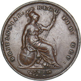 1846 Penny - Victoria British Copper Coin - Nice
