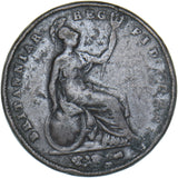 1847 Penny - Victoria British Copper Coin