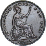 1854 Penny (PT) - Victoria British Copper Coin - Nice