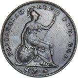 1856 Penny (PT) - Victoria British Copper Coin - Nice
