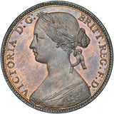 1860 Penny - Victoria British Bronze Coin - Superb