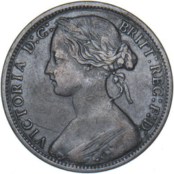 1867 Penny - Victoria British Bronze Coin - Nice