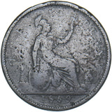 1869 Penny - Victoria British Bronze Coin