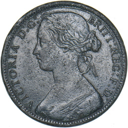 1871 Penny - Victoria British Bronze Coin