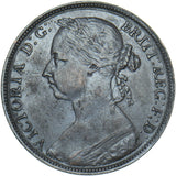 1892 Penny - Victoria British Bronze Coin - Nice
