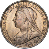 1895 Penny - Victoria British Bronze Coin - Superb
