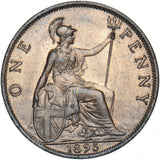 1895 Penny - Victoria British Bronze Coin - Superb