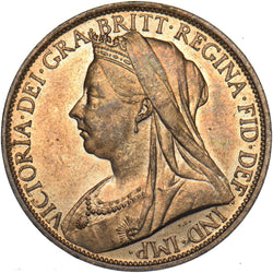 1897 Penny - Victoria British Bronze Coin - Superb