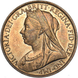1897 Penny - Victoria British Bronze Coin - Superb