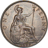 1899 Penny - Victoria British Bronze Coin - Very Nice