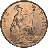 1900 Penny - Victoria British Bronze Coin - Superb