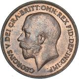 1914 Penny - George V British Bronze Coin - Superb