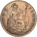 1918 Penny - George V British Bronze Coin - Very Nice