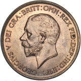 1929 Penny - George V British Bronze Coin - Superb