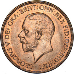 1935 Penny - George V British Bronze Coin - Superb