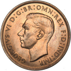 1939 Penny - George VI British Bronze Coin - Superb