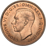 1939 Penny - George VI British Bronze Coin - Superb