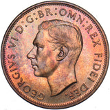 1951 Proof Penny - George VI British Bronze Coin - Superb