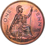 1951 Proof Penny - George VI British Bronze Coin - Superb