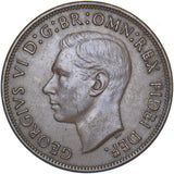 1951 Penny - George VI British Bronze Coin - Nice