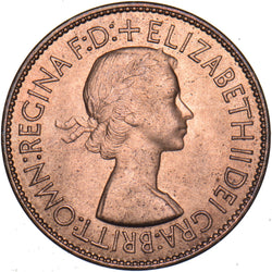 1953 Penny - Elizabeth II British Bronze Coin - Superb