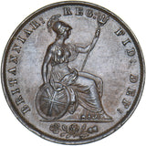 1854 Halfpenny - Victoria British Copper Coin - Very Nice