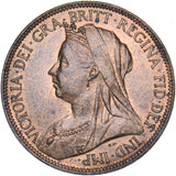 1901 Halfpenny - Victoria British Bronze Coin - Superb