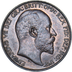 1903 Halfpenny - Edward VII British Bronze Coin - Very Nice