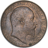 1910 Halfpenny - Edward VII British Bronze Coin - Very Nice