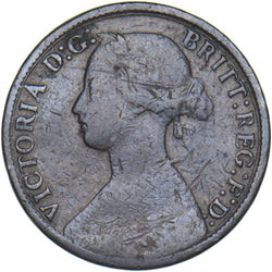 1863 Farthing - Victoria British Bronze Coin