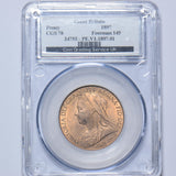 1897 Penny (CGS 78) - Victoria British Bronze Coin - Superb