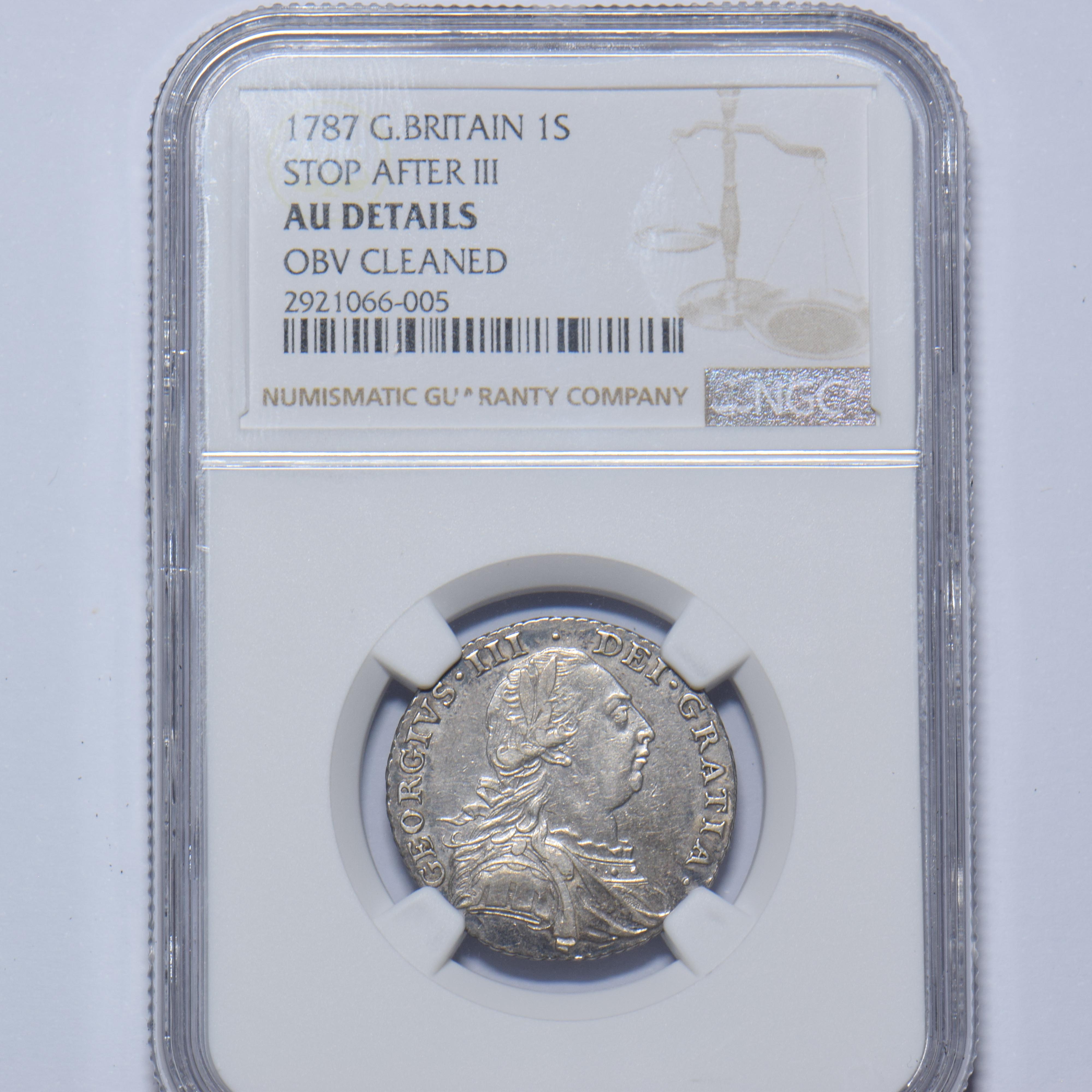 イギリス　シリング銀貨　1787 イギリス 1787年 シリング銀貨 パターン試作プルーフ ジョージ3