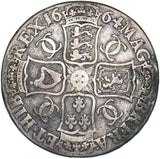 1664 Crown - Charles II British Silver Coin