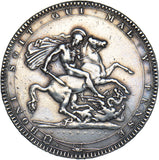 1818 LVIII Crown (Edge Filled) - George III British Silver Coin - Nice
