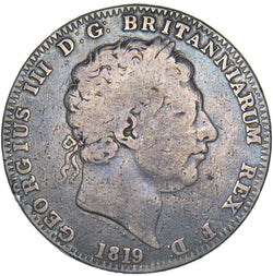 1819 LIX Crown - George III British Silver Coin