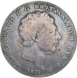 1819 LIX Crown - George III British Silver Coin